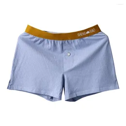 Underpants Men Cotton Boxers Skin-Friendly Loose Underwear Soft Breath Casual Swim Trunks Summer Breathable Shorts Homewear