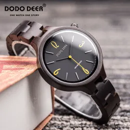 Inne zegarki Dodo Deer Wood for Women Fashion Casual Slim Ladies Na rękę Lady Unikalny prezent RELOJ MUJER Drop 230811
