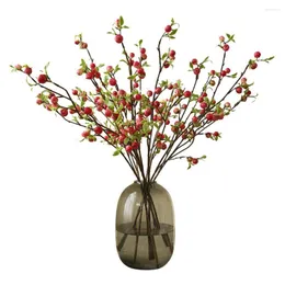 装飾的な花72cmシミュレーションフルーツクリスマスベリーブルーベリーシングルブランチフォーム植物