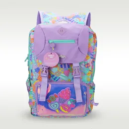 Школьные сумки Австралия Smiggle -Выключение оригинального рюкзака для девочек Симпатичная мороженое с большим количеством школьной сумки 18 дюймов 230810
