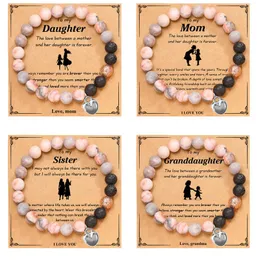 Geschenke für Mutter Natursteinarmband für Frauen Mutter Mutter Tochter Schwester Enkelin Enkelin