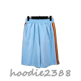 S-M-L-XL Tide Brand Pa Angel Color Side Woven Athleisure Designer Shorts、Rainbow Trim、Running Hot Pants