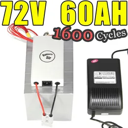 72V 60AH LIFEPO4 Elektrikli Bisiklet Pil Paketi Scooter Ebike 4000W için Pil