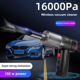 Vakuum Portabla våta och torra bilvakuumrengörare för hemapparat 120W Power 9000PA Sug Mini Wireless Cleaning Appliances 230810