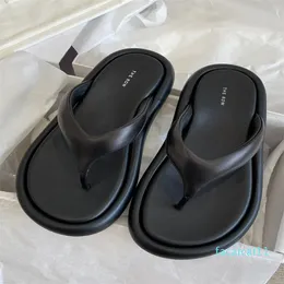 Ayakkabı kadın deri platform flip flop moda show pist deri boyutu 34-40