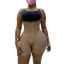 Shaper de barriga de cintura Fajas colombianas redutoras shapewewear bodysuuit de gancho de olho de fechamento Tommumy Controle ajustável busto aberto gaine amincissante 230811