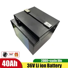 36v 40ah li ion battery pack 36v not 50ah lithium ion bateria for scooter motorcycle actobike electric bicycle+charger