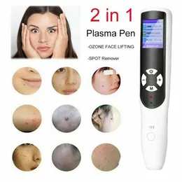 Steamer est 2 in 1 Ozone Fibroblast Plasma Black Dots Remover Pen For Eyelid and Face Lifting Spot Mole Freckle Removal Skin Care 230811