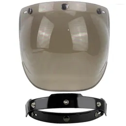 خوذات الدراجات النارية خوذات خوذة Bubble Visor UV 400 حماية أعلى جودة الزجاج الأمامي لسلسلة عتيقة الوجه المفتوح طائرة مقهى Racer