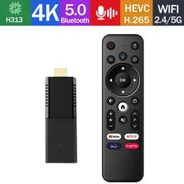 IATV Q3 Smart Black TV Stick HDR TV Android 10 Allwinner H313 ATV 4K Portable TV Prefix 2.4G 5G WIFI BT5.0 OTG 2023 VS X96S TX3