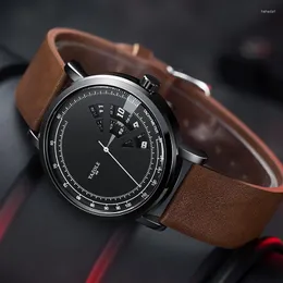 Zegarstki na rękę zegarki mody Sdotter Men Yazole S Creative Design Wristwatch Waterproof Sport Watch Quartz Clock Masc