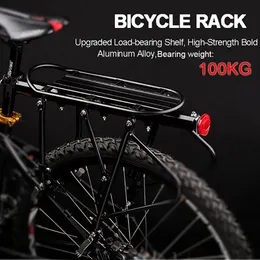 Car Truck Racks 100KG Deemount Bicycle Luggage Cargo Rear Rack Shelf Cycling Seatpost Bag Holder Stand for 2029 Inch MTB Bikes 230811