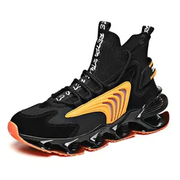 mens shoes new breathable versatile youth sports casual running blade shoes high top mesh shoes trendy socks little white running basketball fashion designer shoes