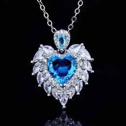 ペンダントネックレスTiktok Live放送新しいGaoding Jewelry Design Angel WingsペンダントシミュレーションHailanbao Wings Heart Necklace J230811