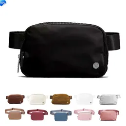 Midjepacks Lu Classic Luxury Everywhere LuLul Belt Bag Midjeväskor Designer Bumbag Women's Mens Nylon Fleece Bum Chest Sports Yoga Bag Handbag Crossbody 999ESS