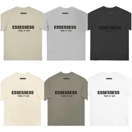 Tasarımcı Gömlek Essent Tişört Sokak Gündelik Essentail Tshirt Tshirt Tshirt Tişörtleri Yaz Lüks Şort Essen Tshirts Göğüs Baskı Moda Üstleri Tees Essentiel T-Shirt EK