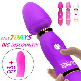 Wibratory 12 Speeds Dave Vibrator Stick dla kobiet Magic Av Wand Massager Kobieta masturbator gspot seks zabawki