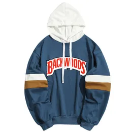 Men's Hoodies Sweatshirts Backwoods Letters Print Men Women Hooded Sweatshirt Hoody Streetwear Patchwork Pullover Dropship Custom Clothing 230810