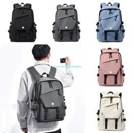 Nuove borse Lu Bag di alta qualità Neutral Men and Women Sports Casual Simple Fashion Multi-Storage Material Backpack Borse Computer Originale