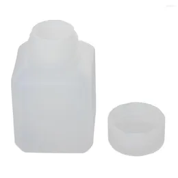 Storage Bottles High Quality 1-10pcs Translucent White Square Bottle 40mL/60mL/100mL/120mL/250mL/500mL Plastic Sealed Sample Container