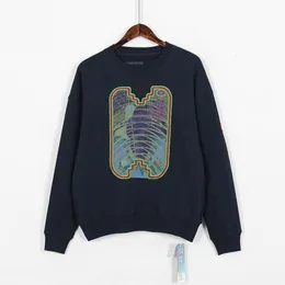 Mäns hoodies tröjor Cavempt C E Spring och Autumn Psychedelic Printing broderad tröja Löst mångsidiga långa ärmar Topp 230810