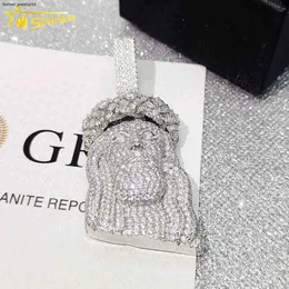Colares pendentes Pass Pass Diamond Tester FL Moissanite Hip Hop Jewelry S925 Jesus Pingente