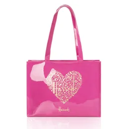 Evening Bags London Style PVC Shopping Bag Fashion Eco Friendly Simple Beach Handväska Big Waterproof Lunch Shoulder Purse 230810