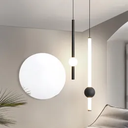 Pendant Lamps Modern Led Lights Designer Iron Glass Hanglamp For Bedroom Dining Room Study Nordic Home Decor Bar Luminaire Suspension