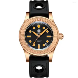 腕時計スチールデイブメンズダイバーウォッチ62MASブロンズダイブ300m防水自動機械腕時計ラミナスサファイアクリスタルNH35