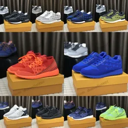 High Quality Mens Fastlane Casual Shoes VNR Sneakers Sport Outdoor Luxury Designer Men Running Shoe Black Blue Run Away Trainer Pattern Soft Knit Uppe h0Q1#