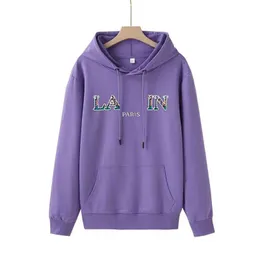 Lanvins Hoodies Designer Hoodie Luxe Sweater Hoodie Heren en Dames Sweatshirt Letter Gedrukt Pullover Losse Casual Katoenen Kapmantel Lanvin 393