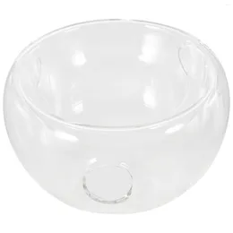 Bowls Transparent Salad Bowl Container 2 Tier Trays For Ceremony Pasta Dry Ice Glass High Borosilicate Case Freezer