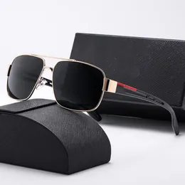 Модные мужские солнцезащитные очки Дизайнерские черные солнцезащитные очки для мужчин роскошные бренд золоты