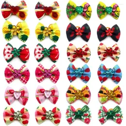 Odzież dla psa luzem letnie owoce łoka włosy do włosów małe kota Bowknot Hairbows Akcesoria