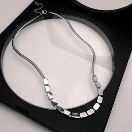 Pendant Necklaces Necklace Women Letter Woman Chain Simple Jewelry Minimalist Unisex Silver Color Trendy Sweet Metal Naszyjnik