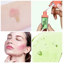 Zmiana kolorów różowy różowy różowy rumieniec nawilżający olej do makijażu do twarzy policzki naturalne pH zmieniający się ciecz rumieniec 6,5 ml