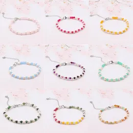 Strand Mix White Pearls And Baby Stone Bracelets 9 Colors Handmade 5pcs/lot GB008