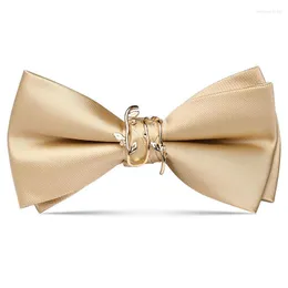 Bow Ties FOREVERNOW Groom Tie Men's Man Fashion Romantic Champagne Personalized Bowtie
