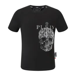 Pleinxplein pp 남자 티셔츠 오리지널 디자인 여름 셔츠 plein 티셔츠 pp면 코 모조 다이아몬드 셔츠 짧은 소매 123 검은 흰색 색상