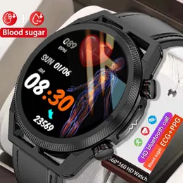 2023 NOWOŚĆ Zdrowia Smartwatch EKG+PPG Nieinwazyjna glukoza Kwas moczowy Monitorowanie lipidów Bluetooth Call Waterproof Watch Health Watch