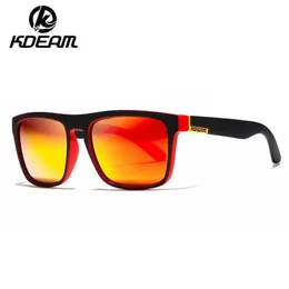 Kdeam Polarized Square Sports Occhiali da sole per il tempo libero da sole da sole da uomo e da sole da uomo KD156