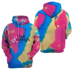 나는 Kenough Merch Hoodies Unisex Hooded Sweatshirt 캐주얼 의류 패션 넥타이 넥타이 염료 코스 플레이 스팟 아동을위한 스트리트웨어 hkd230725