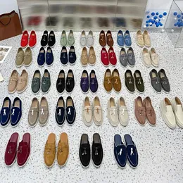 Erkekler Kadınlar Sıradan Ayakkabı Lüks Tasarımcı Lp Düz Alt Kilit Püskül Lefu Ayakkabı Moda Rahat Gündelik Çift Ayakkabı Boyutu 35-45