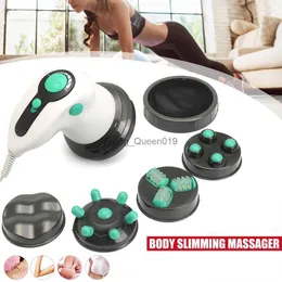 6 em 1 Massageador de celulite portátil 3D MASSAGOR DA CORPO ELÉTRICO MASSAGER Anti celulite para a perna do braço Belly Professional HKD230812