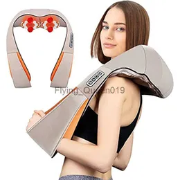 Scialle Shiatsu posteriore spalla spalla del corpo MASSAGER Forma elettrica a scialle multifunzionale a infrarossi a infrarossi cingolata per auto Massager HKD230812