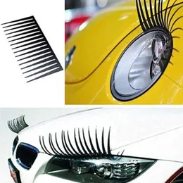 Aufkleber 2pcs niedliche Auto -Scheinwerfer Eyelash Sticker 3D LKW -Beleuchtung DecalSheadlight Dekoration Lustige Abziehbild R230812