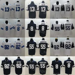 Piłka nożna 55 Leighton Vander Esch Jerseys 13 Michael Gallup 8 Troy Aikman 82 Jason Witten Vapor Untouchable Kolor Rush Święto Święta