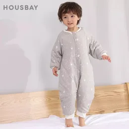 Uyku tulumları bebek uyku tulumu sevimli çiçekler baskı toddler sweetwear yürüyüş pijamalar 2.5tog kalın kış sıcak uyku sarkması 14 yıl 230811