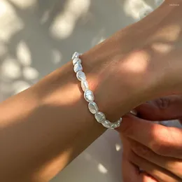 Personalidade de Luxo Luz de Strand Avançado Pearl Moda Pearl Simple Bracelete barraca Jóias masculinas