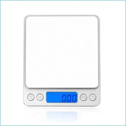 Weighing Scales Electronic Digital Display Scale 500G/0.01G 1000G/0.1G 2000G/0.1G 3000G/0.1G Kitchen Jewelry Weight Drop Delivery Of Dhysx